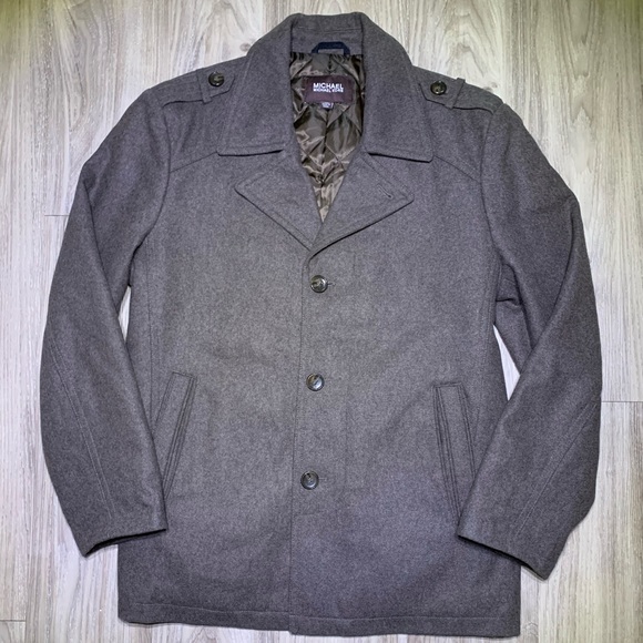 Wool Peacoat Brown Jacket - Picture 2 of 7